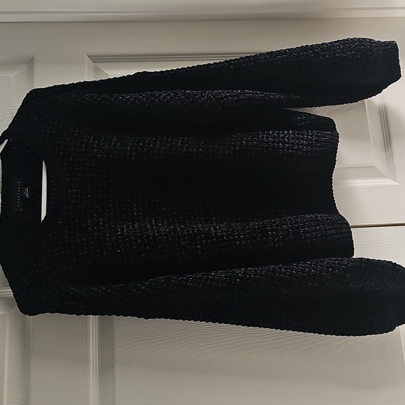 NWT Sanctuary Under the Stars Chenille Black Soft Slouchy Crewneck Sweater XL - Picture 5 of 12